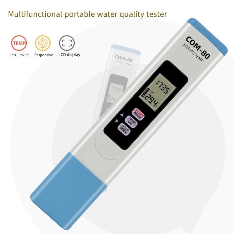 Waterproof Digital Salinity Tester Convenient Salinity and Temperature Tester for Accurate Water Quality Analysis