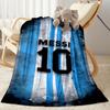 Messi's Legacy In Soccer Flannel Blanket-Soft and Suitable for Sofas,Beds,Offices,Travel,All Seasons,Great Gift for Holidays and Birthdays.