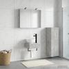 Bathroom Cabinet Set 4 pcs Concrete Grey 40 x 10.5 x 60.5 cm
