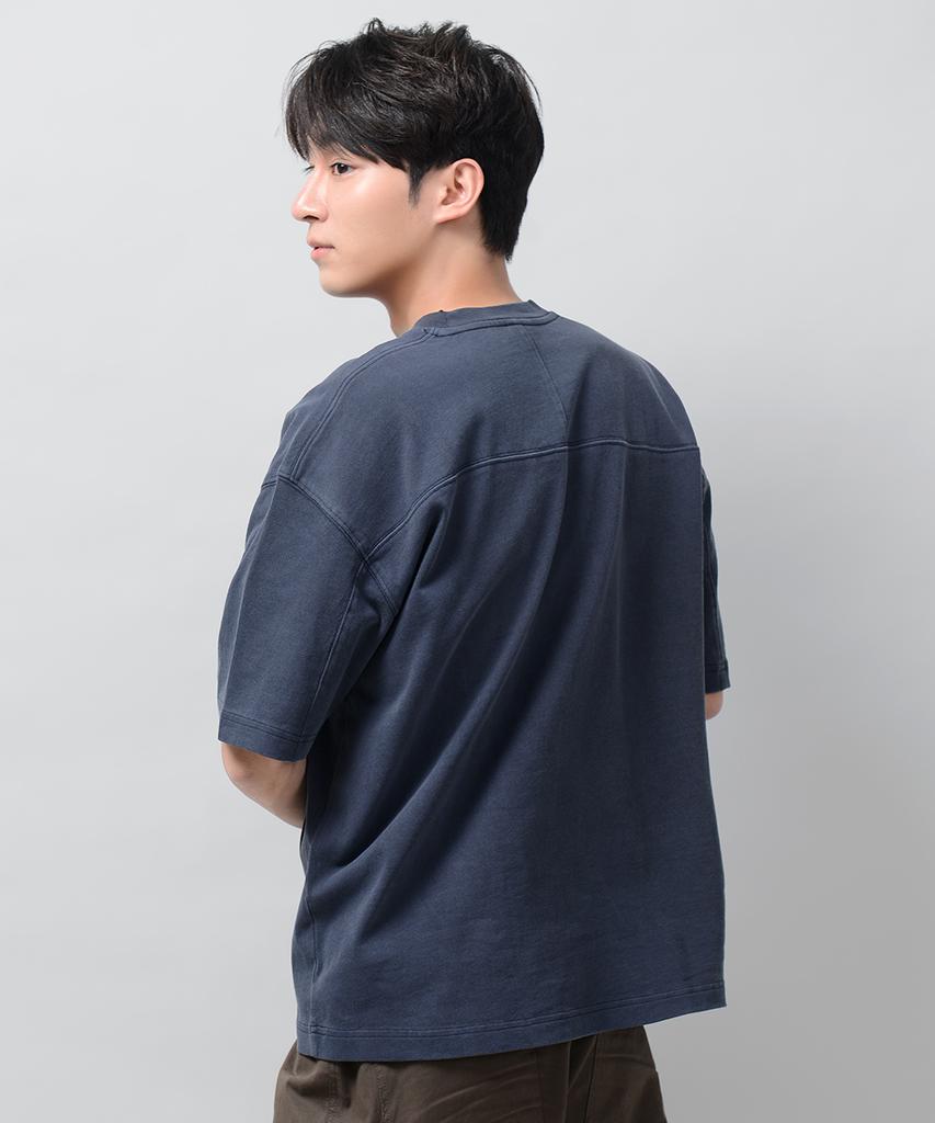 XOX Pigment Washed Back Slit Short Sleeve T-Shirt (5 Colors)