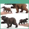 Life Like Black Bear Eating Fish And Brown Bear Pvc Models Ideal For Collectors