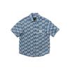 MLB New York Yankees Camouflage Logo Lässiges Lockeres Jeanshemd Unisex Hemden Hellblau 3FDRM0633-50SBL