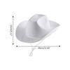 Lightweight Solid Color Fedora Hats for Women Men Thick Fabric Cowboy Cap with Brim Western Jazz Felt Cap Casual Hats