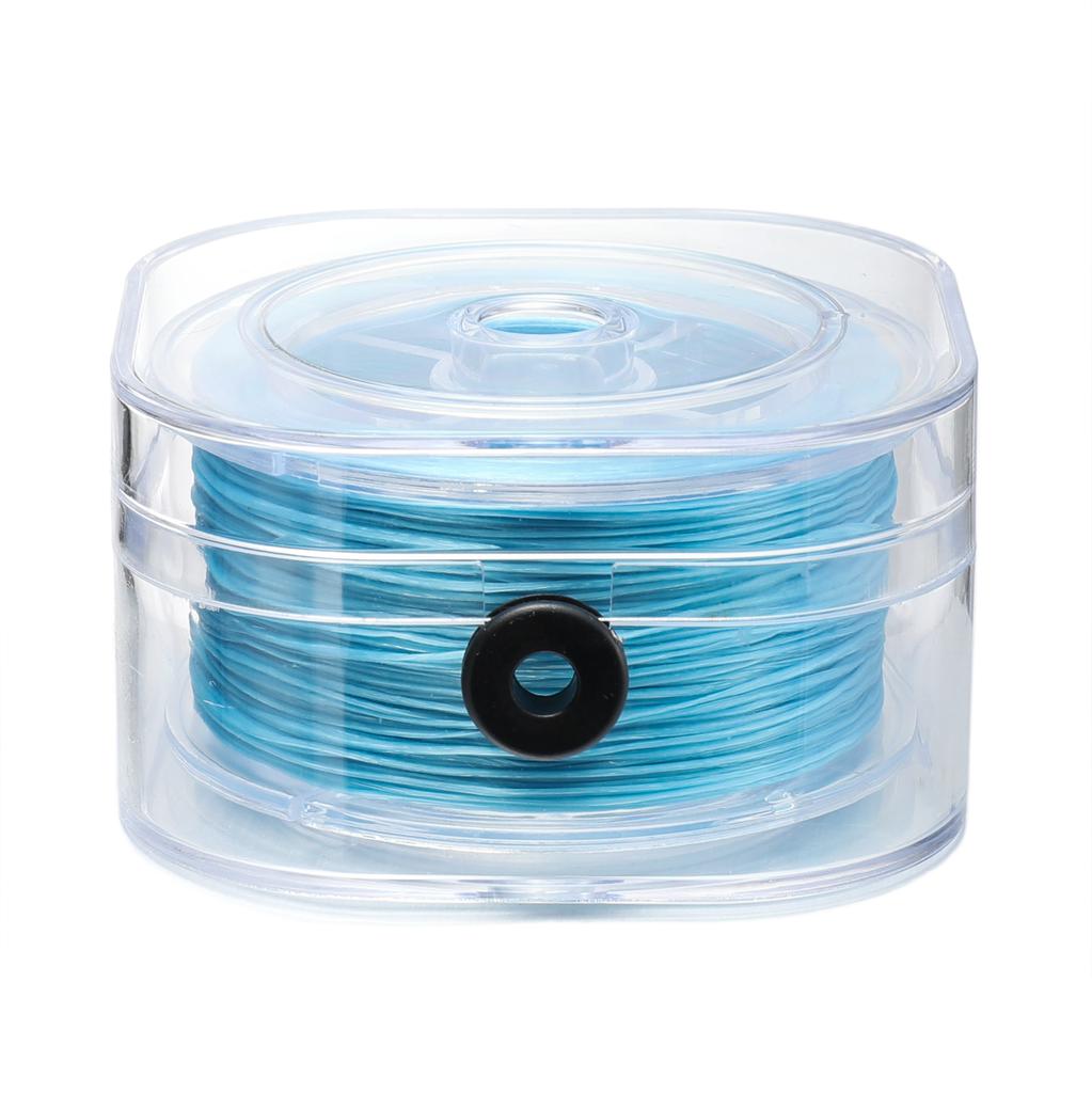 80 Meter/Karton DIY Kristall Perlen Stretch Elastisches Fadenband mit Box Bunt 0,8 mm Flaches Perlenband Schmuckherstellung Zubehör