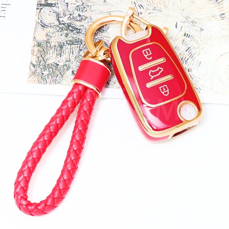 For Hyundai I20 I30 Ix20 Ix25 Ix35 Elantra Accent TPU Car Key Case Cover For KIA Sportage Rio 3 Soul Optima Ceed Pro K5 K2 Pride
