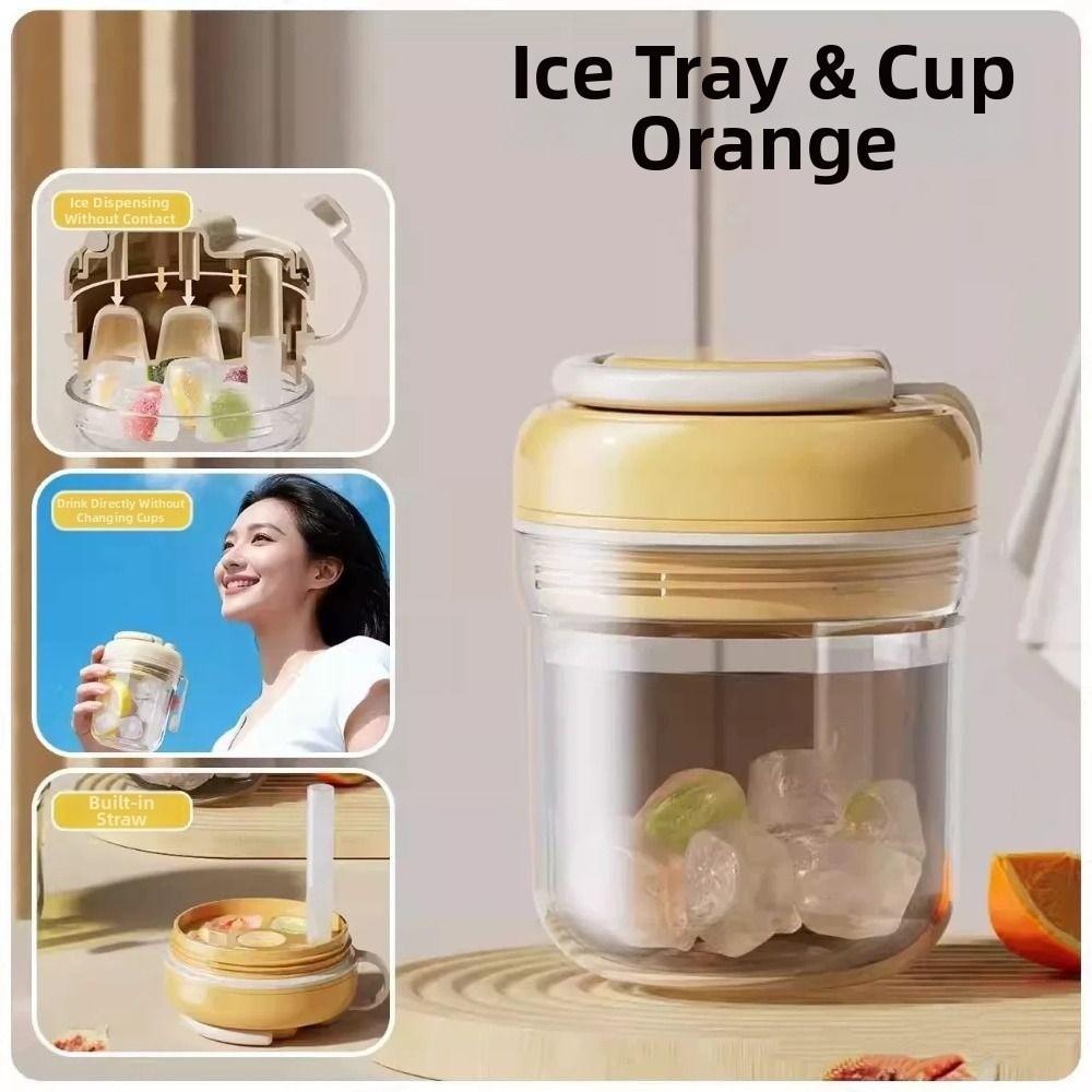 380ml Ice Cube Water Bottle Reusable Ice Mould Tray DIY Ice Cube Molds  Travel