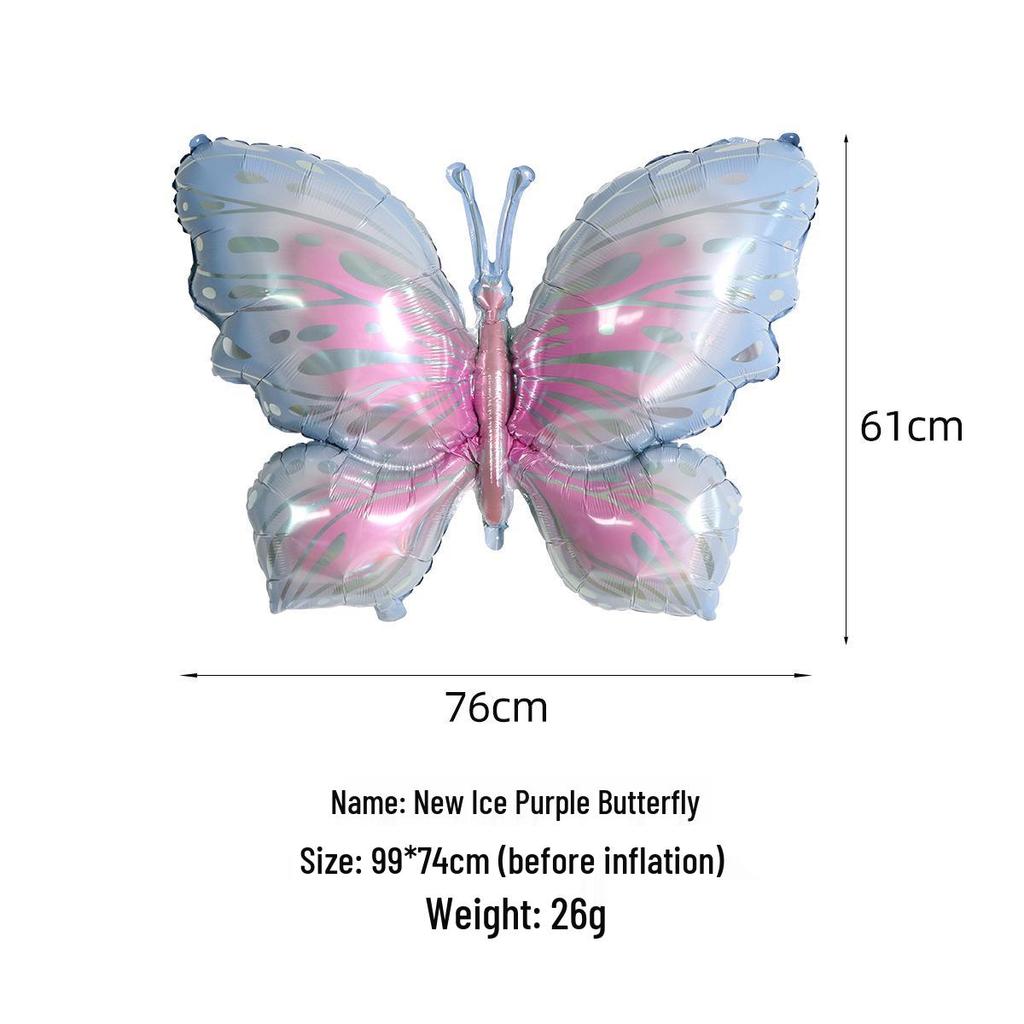 Mittelgroße matte Aluminiumfolienballons: Schmetterling, Gänseblümchen, Dinosaurier, Herzbär, Regenbogen Partydekorationen