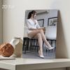 2D Metal Wall Art: Weatherproof Iron Plaque, Lady Silhouette, Pre-Drilled, 7.87x11.8in, Indoor Outdoor Decor