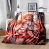 Cartoon Sword Art Online bedruckte Decken Picknickdecke Warme Flanelldecken Heim-Bettwäsche Decken für Betten Geburtstagsgeschenk