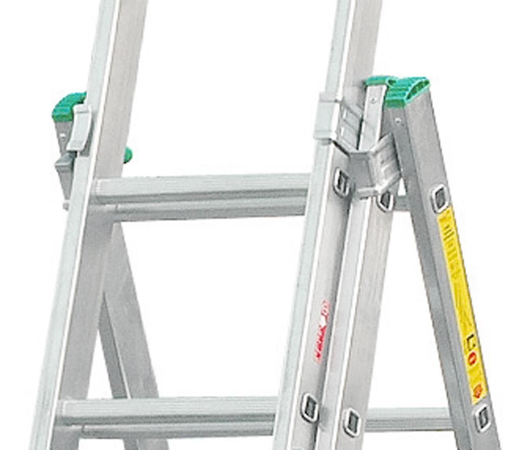 3-Element Aluminum Ladder 841Cm 12+12+12 Rungs - Dr4212