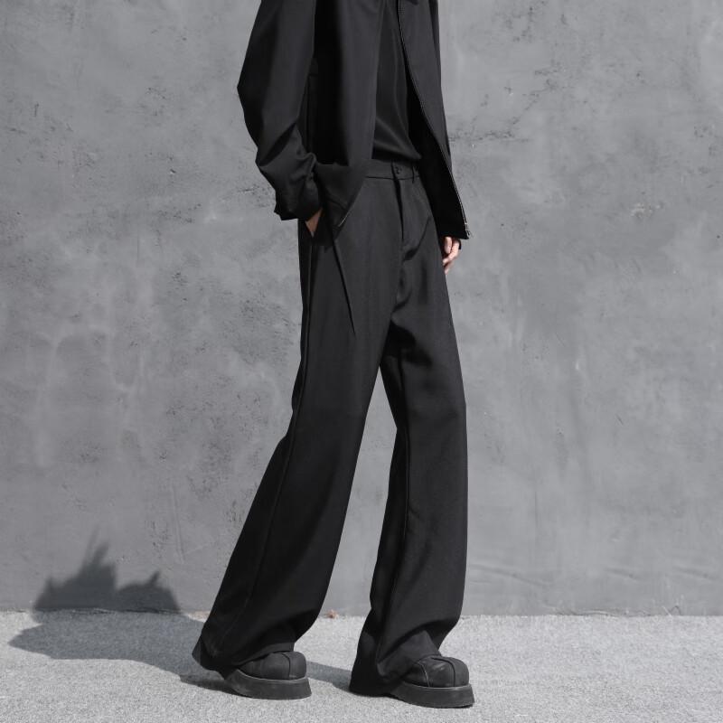 SWAMP AREA Men's KS54 Draped Flared Suit Trousers