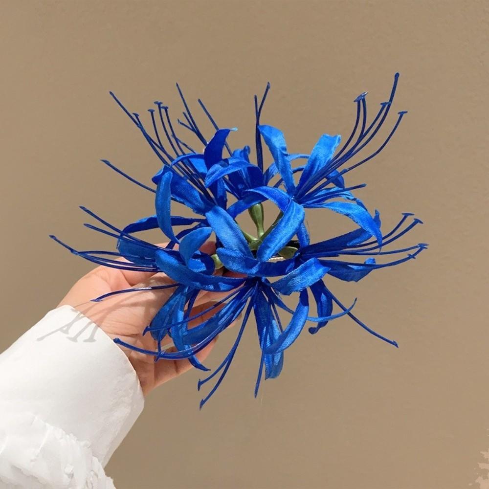 Lycorisradiata Simulation Flower Hairpins Cloth Hanfu Hair Stick Sweet Flower Hair Clip Seaside