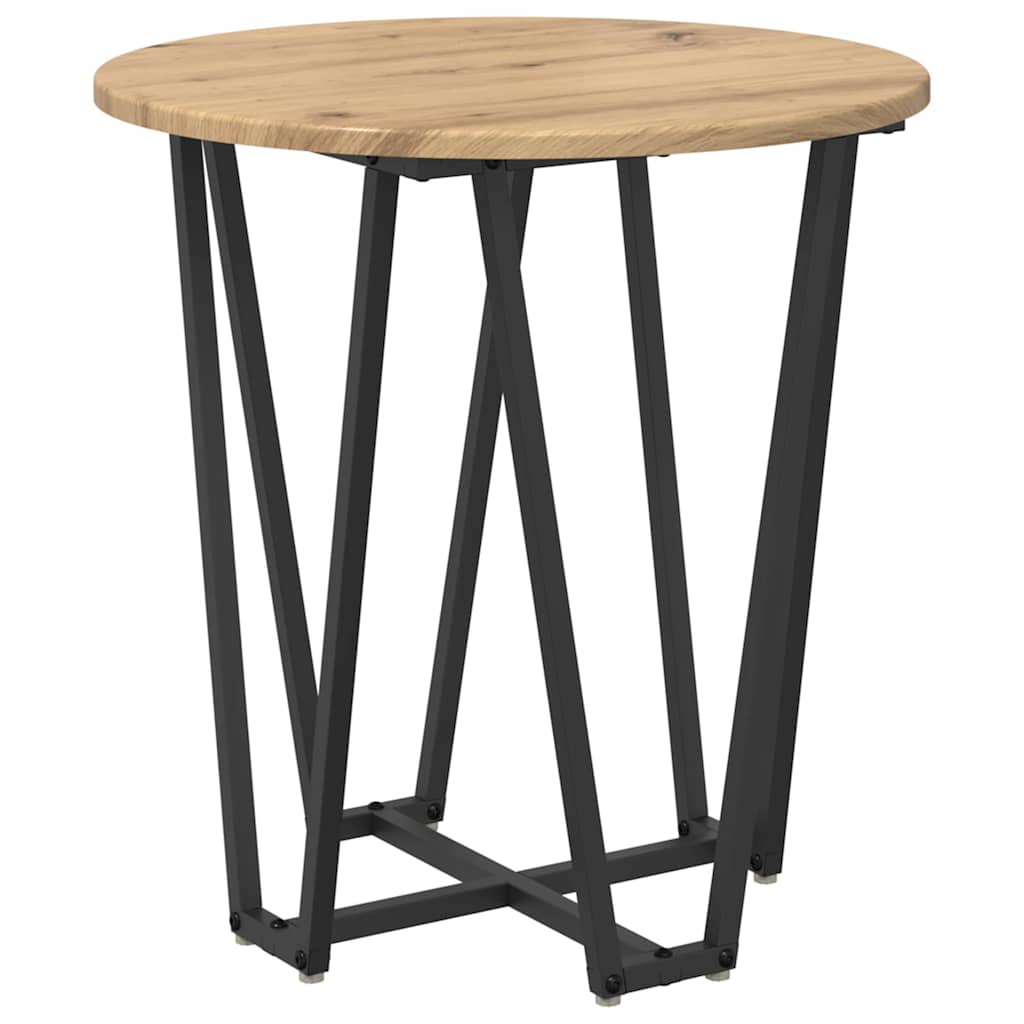 Side Table Set 2 Pcs Artisan Oak & Black