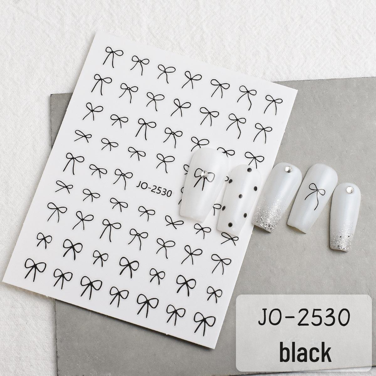 

Модные наклейки-бантики для нейл-арта 2024 года — самодельные французские ленточные наклейки