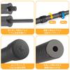 Tarp 3K Carbon Carbon Maximum Diameter Length Only 235g Tent Stepless Sliding Telescopic Poles of [Ysdeal] Poles, Fiber, 100% Fiber, 25mm, 42-180cm