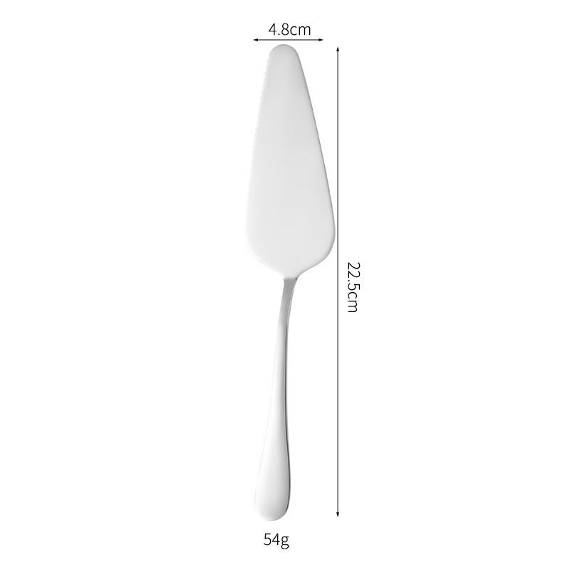 Stainless Steel Cake Spatula and Serrated Bread Knife Set with Mooncake Knife, Forks, and Triangle Shovel