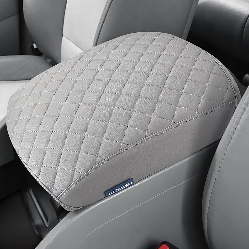 ISSYAUTO Center Console Cover And Front Door Panel Armrest Cover Kit Compatible With 2009-2015 Pilot, Gray Armrest Replacement. Must-Have Christmas