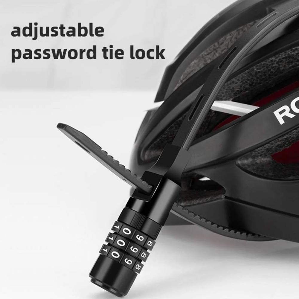 Bicycle lock for bicycle helmet, combination lock, 05m black
