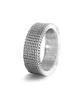 Glory_Arden [Unisex] Surgical Steel Mesh Ring / Gbsr-065