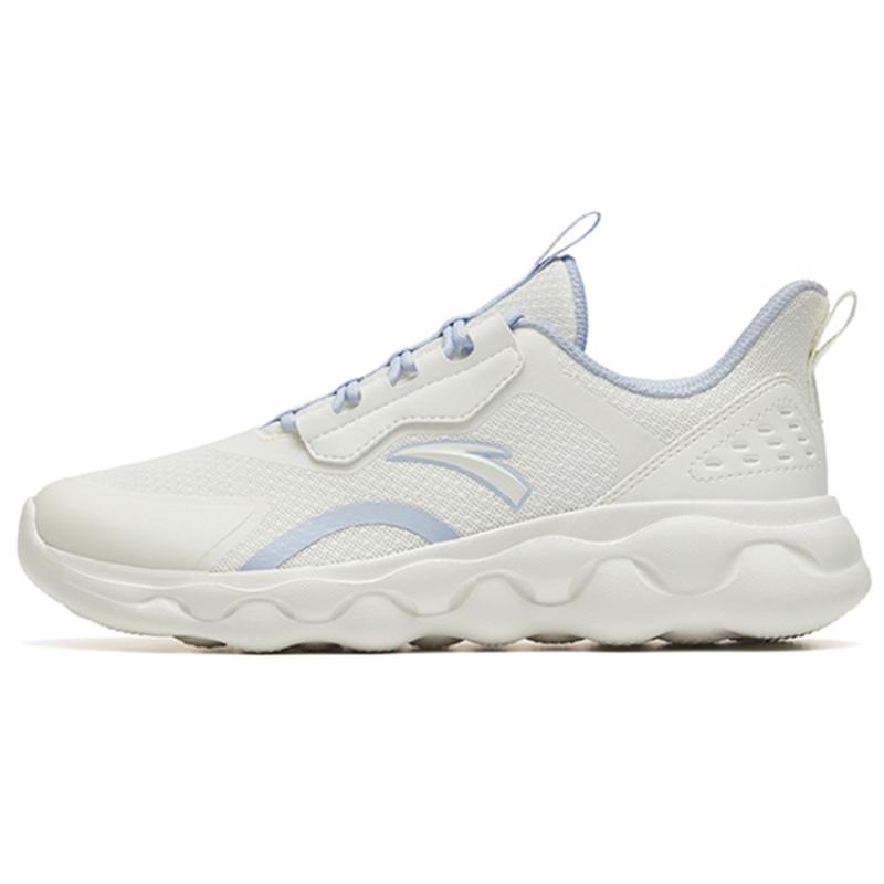 ANTA Sheepskin Running Shoes Women s Low top Ivory White/Oxygen Blue Sneakers 922235573-1 36
