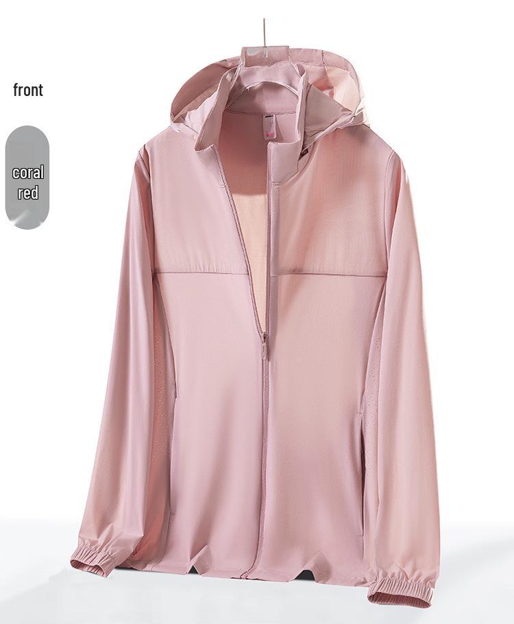 UPF50+ Summer Ice Silk Sun Protection Jacket with Hood for Men & Women