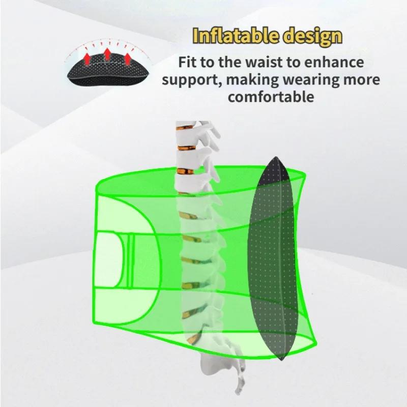 Inflatable Lumbar Support Cushion Portable Neck Shoulder Posture Correct Massage Pillows Orthopedic Design For Back Pain Relief