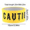 Halloween Tape Yellow Warning Scary Party Decorations Safety Scene Caution Tape Roll Party Props for Outdoor Door Window