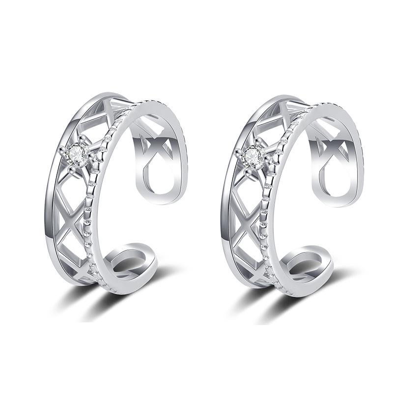 

Элегантный ромбовидный кафф на ухо без пирсинга - Стильное ювелирное украшение для ушей высокого класса 925 Silver