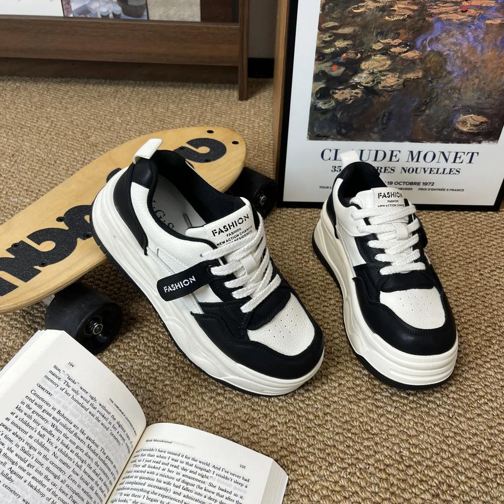 Hot Sale Women Sneakers PU Leather Women's Shoes Platform Casual Comfortable Spring Non-slip Flats Ladies Trainers Shoes