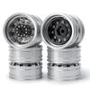 AXSPEED Aluminum Alloy Front Rear Wheel Rim Hubs for 1/14 Tamiya Truck Tractor Trailer Cargo Car Tires Upgrade Parts