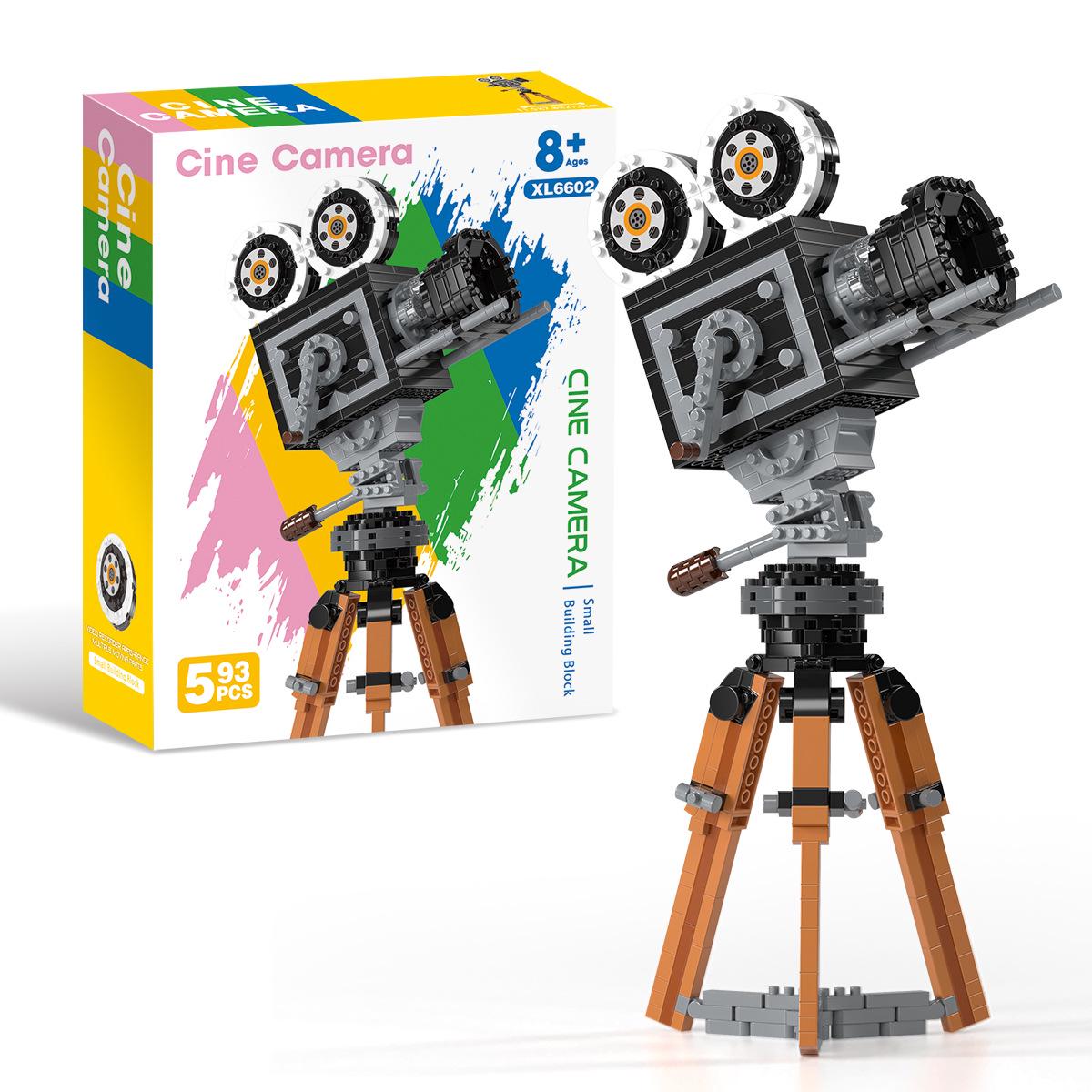 Retro Polaroid Video Camera Micro-grain Building Block Toy Gift