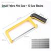 15cm Mini Hacksaw Blade - 6" Small Hand Saw Bow, 150mm Blade, Aluminum Alloy