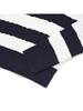 KIRSH Small Cherry Stripe Crop Knit [Navy]