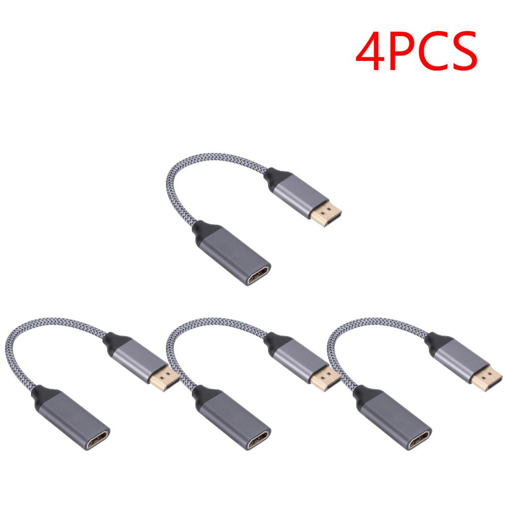 1-5PCS 4K 60HZ DP To HDM HD TV Video Audio Adapter Male To Female DP To HDMI-Compatible Cable Adapter for HP/DELL Laptop PC