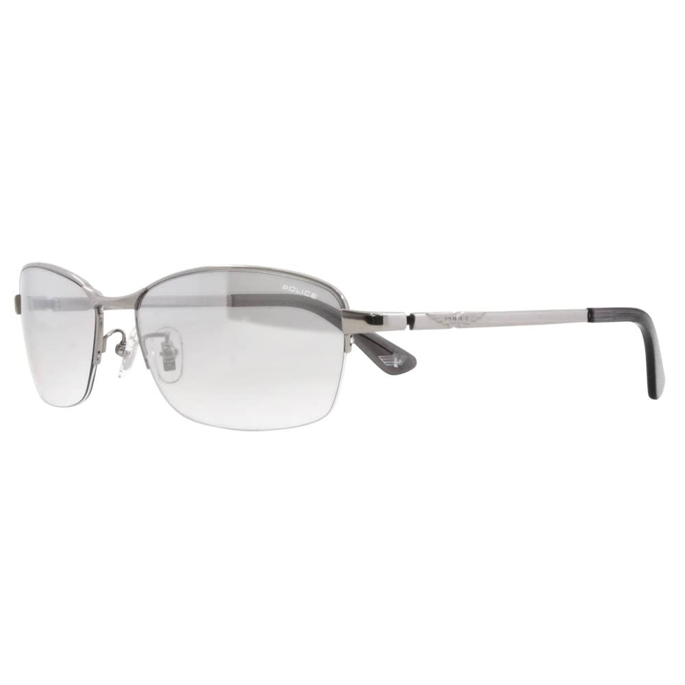 [Police] Fashion Glasses Eyeglasses Sunglasses SPLG37J 583X 58 Men's Square Half-Rim Semi-Roleless