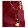 Coach Faye 18 Gold Logo Drawstring Bucket Bag Wrinkled Leather Mini Shoulder Bag Red Women bags CDB68-IMPX1