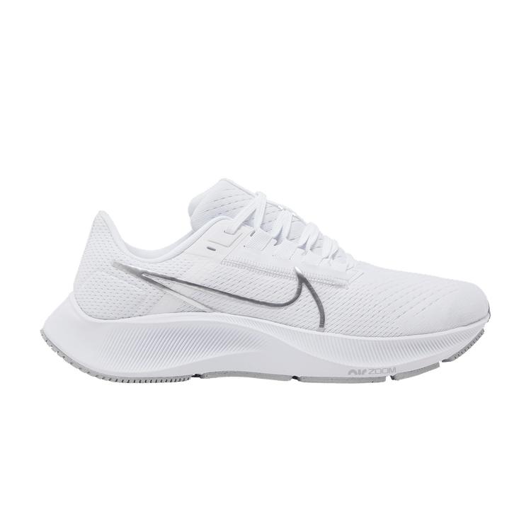 Nike Wmns Air Zoom Pegasus 38 White Metallic Silver 35.5