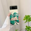 For Samsung Z Flip 4 Case Cute Love Dog Transparent Folding Phone Case For Samsung Z Flip 3 5g Flip4 Shockproof Hard Back Cover