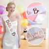 13-Piece Bachelorette Party Set: Metal Crown, Headband, Veil, Sash, Bride & Bridesmaid Gifts