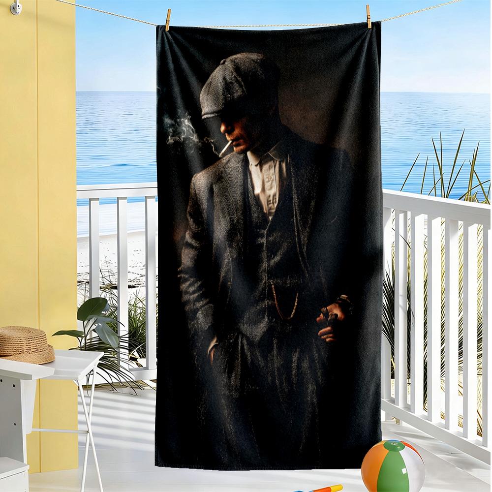 Peaky Blinders Soft Beach Towel Portable Changing Privacy Cover Vibrant Pattern Perfect Gift for Women/Men