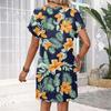 Short Sleeve Women's Dress Casual Dresses With Pockets V Neck Vocation Boho Beach Sundress