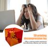 3D-gedrucktes Zahnrad-Würfel-Spielzeug zur Stress- und Angstlinderung, Spin Cube, tragbarer Zahnrad-Quadratblock, sensorisches Zappelspielzeug, Geschenk für Kinder, Teenager und Erwachsene
