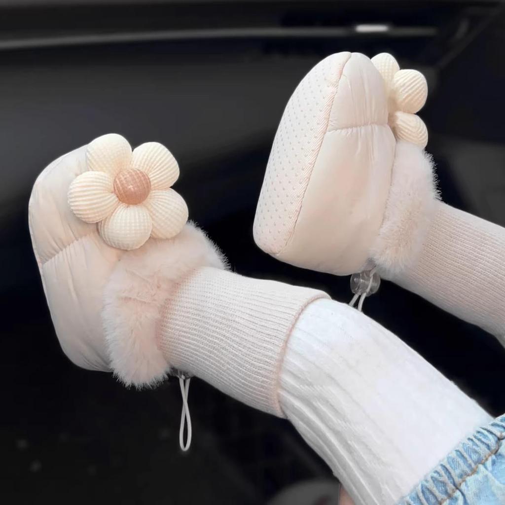 Soft Sole Baby Shoes & Socks for 6-12 Months - Velvet Lined, Non-Slip, Warm Winter Boots for Girls