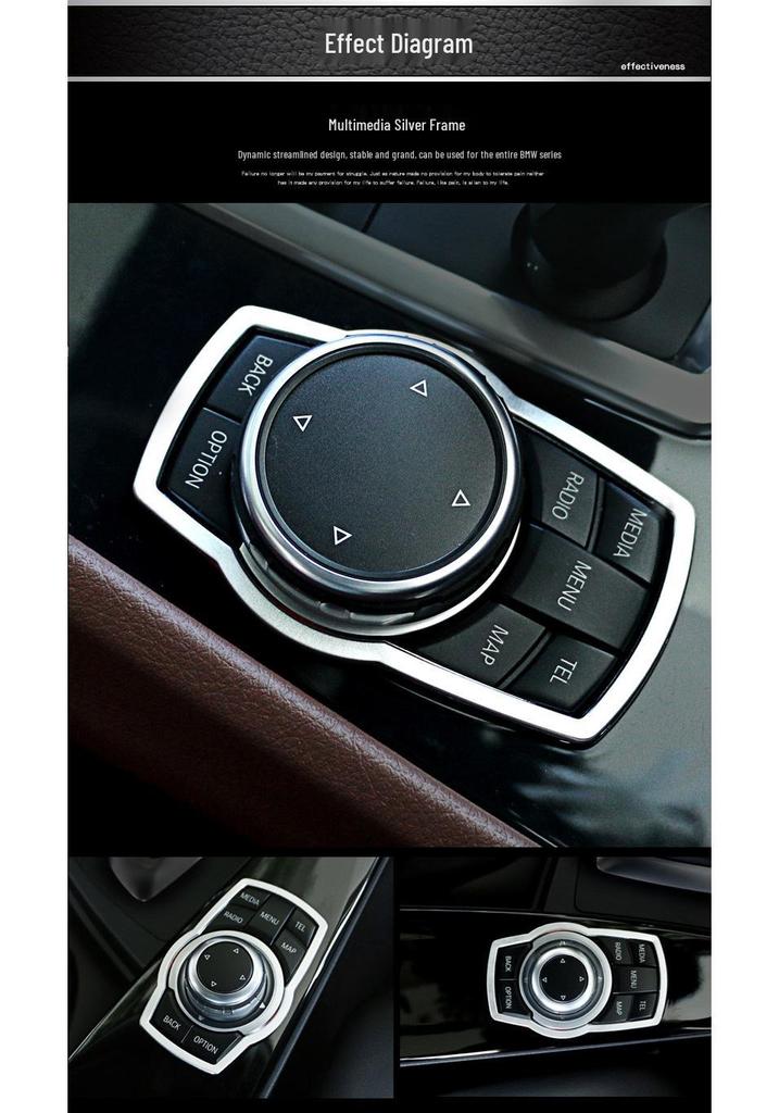 BMW Multimedia Decorative Frame for 1/3/5/7 Series and X1/X3/X4/X5/X6 Interior