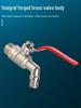 All-Copper High-Temperature Resistant Hot Water Faucet with Quick Open Anti-Freeze Valve and Boiler Switch for Household Use.