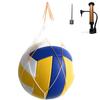 ASPALAND Volleyball, Size 5, Practice Ball for Beginners, Recreational Use, Club Activities, Includes Air Pump and Net (Yellow, Blue, and White)
