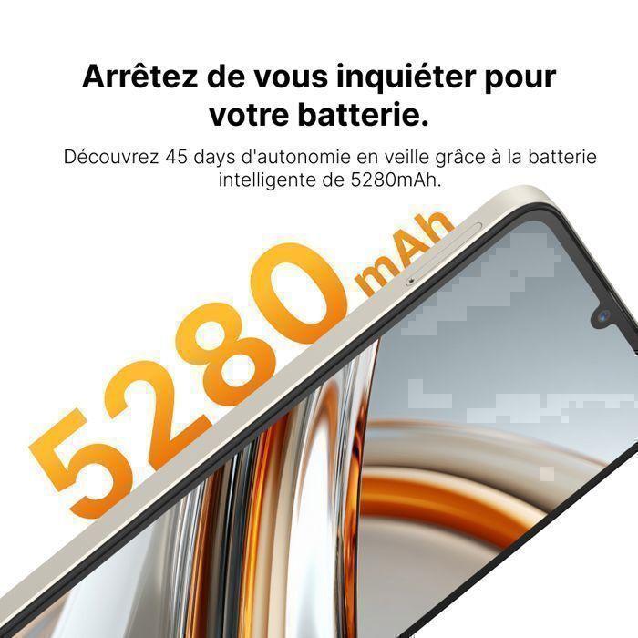 Smartphone 5G Ainuevo Neo S25 Pro 32GB+256GB 6.75" Smartphone Pas Cher Android 15 5280mAh Telephone Portable Dural SIM/NFC/64MP Noir