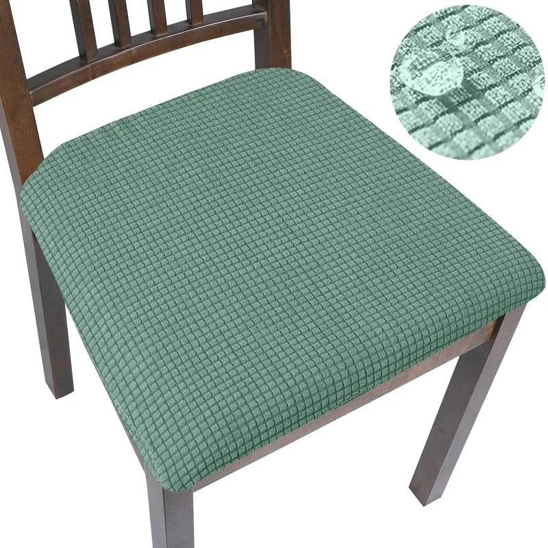 Waterproof Kitchen Chair Seat Cover Fashion Cheap Elastic Chair Covers Easy Remove Machine Washable Cushion Cover for Home