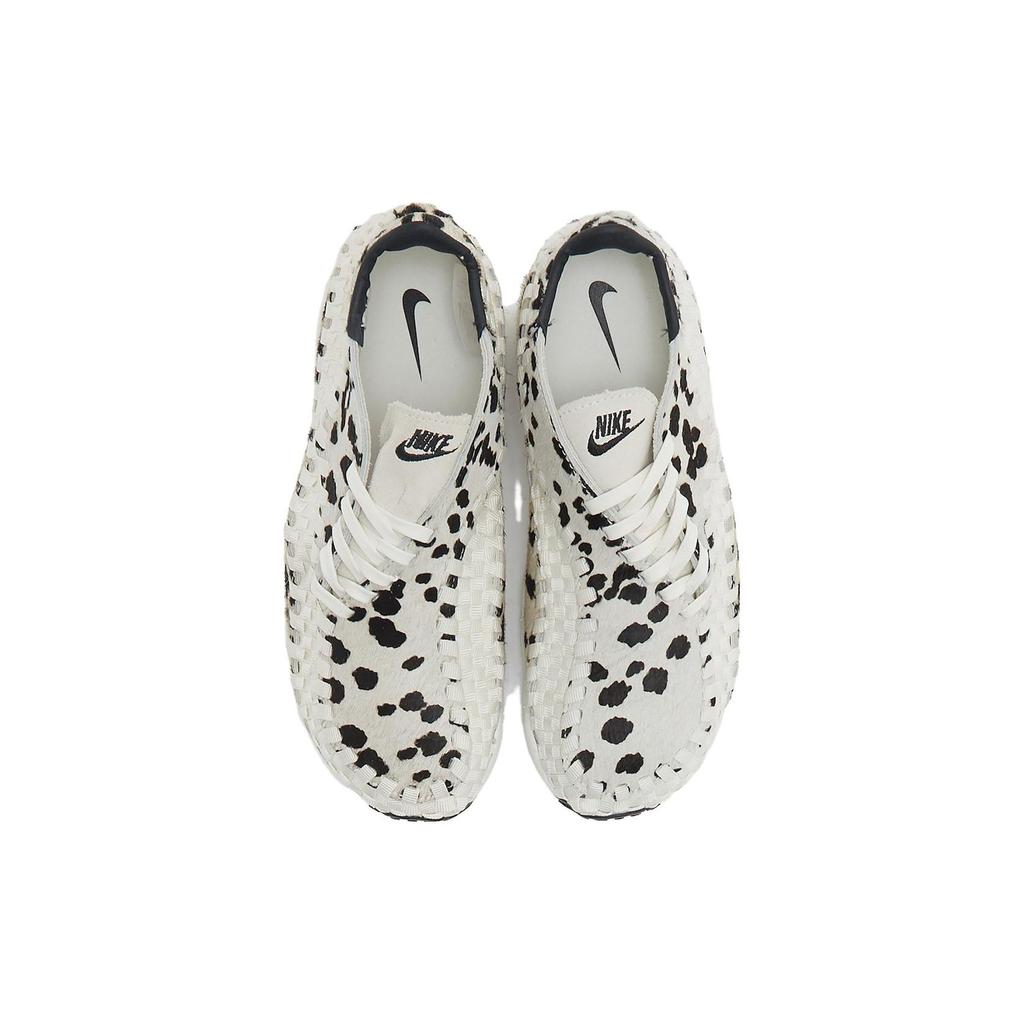 Nike Air Footscape Woven Weiß Kuhdruck Damen Sneaker Creme Sail Schwarz FB1959-102