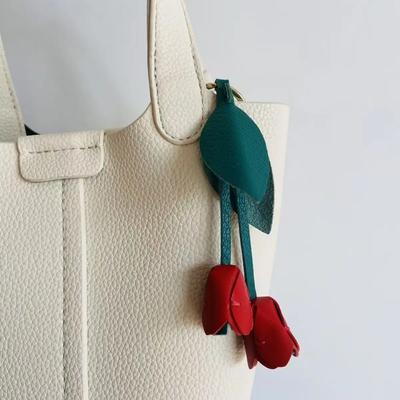 Handmade Tulip Niche Design Key Chain Bag Decoration Exquisite Gift